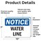 Signmission Water Line, 10 in W x Rectangle, Vinyl Decal OS-2PACK-NS-D-710-L-18974 - alternate 6